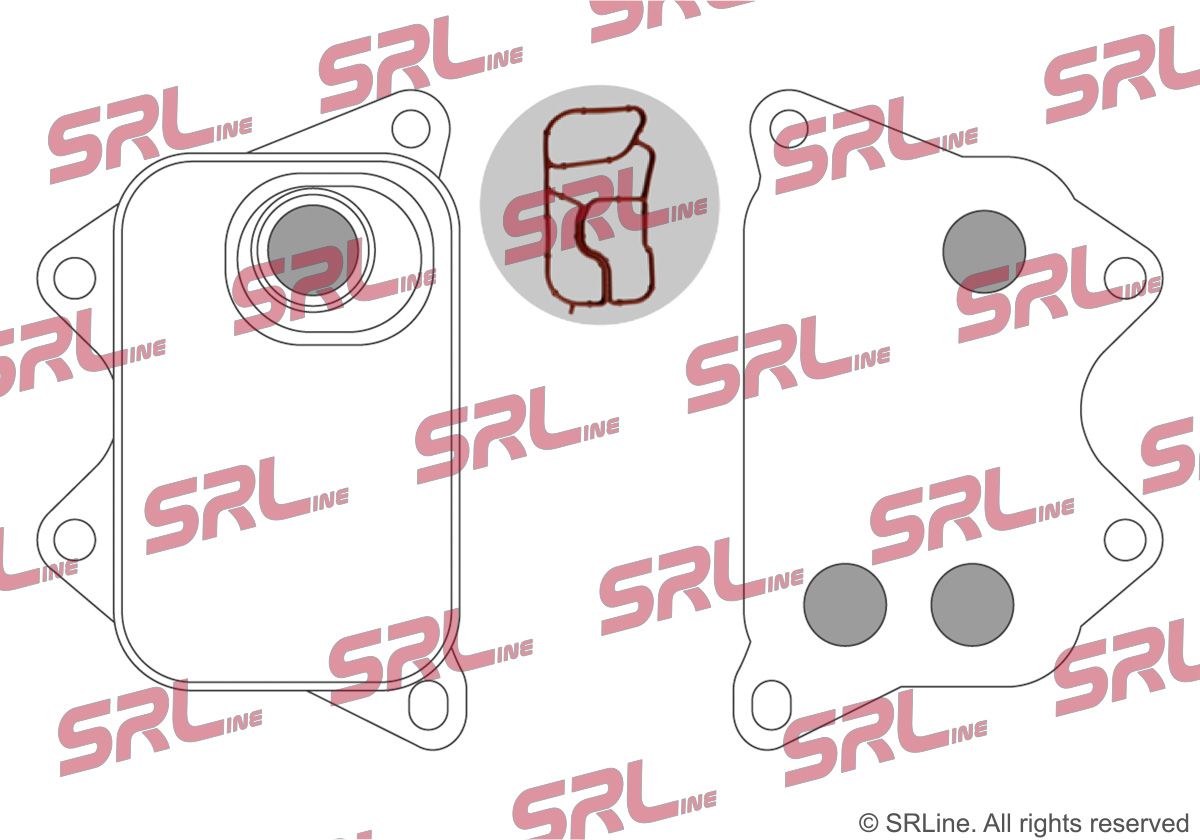 SRLINE 9555L8-1 Oil cooler, engine oil