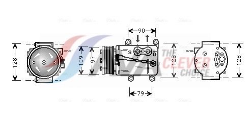 AVA CLEVER CHOICE FDAK105 Compressor, air conditioning