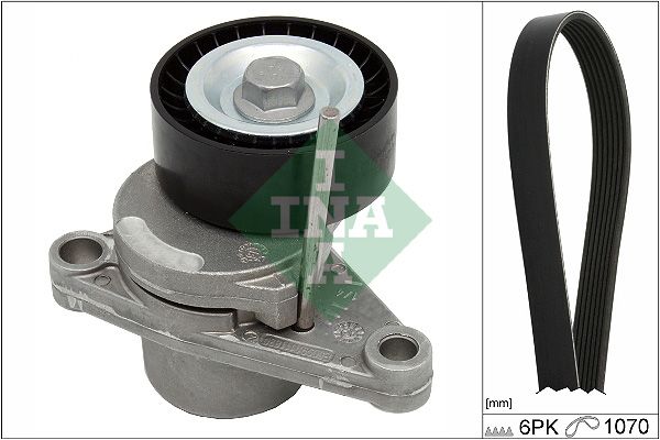 SCHAEFFLER INA 529 0344 10 V-ribbed belt set