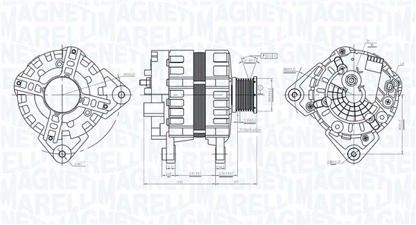 MAGNETI MARELLI 063736095010 Alternator