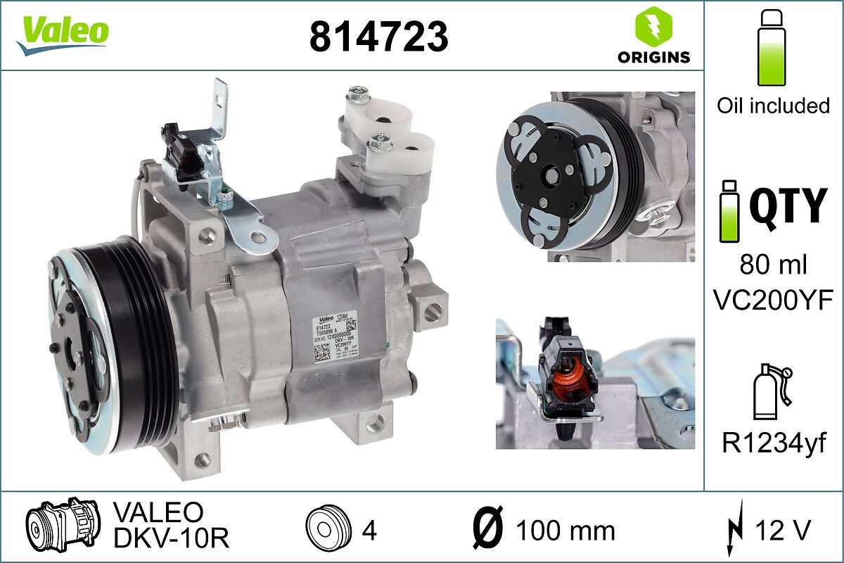 VALEO 814723 Compressor, air conditioning