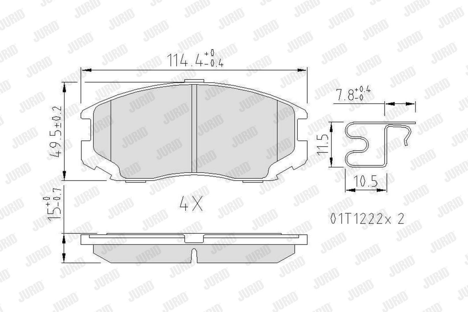 Brake Pad Set, disc brake-1