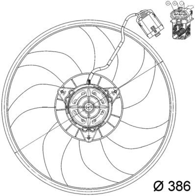 Fan, engine cooling-1