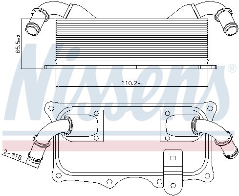 Oil Cooler, engine oil-5