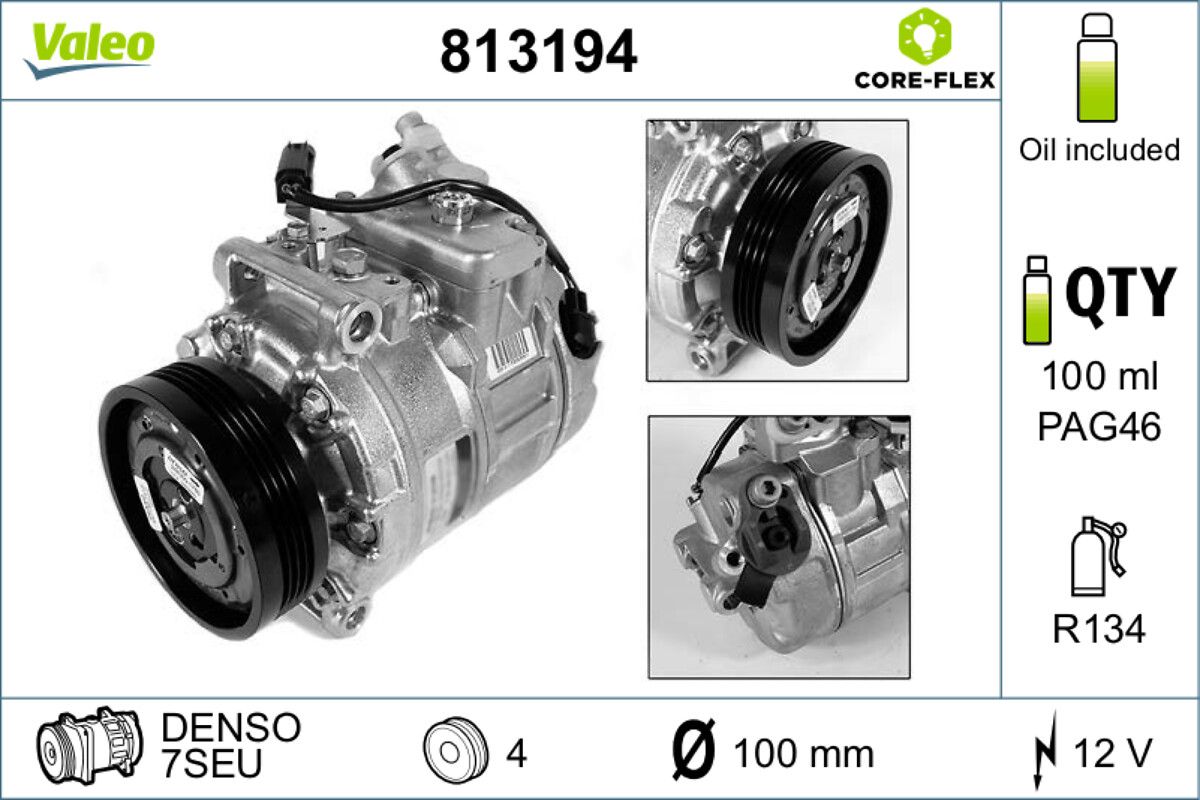 VALEO 813194 Compressor, air conditioning