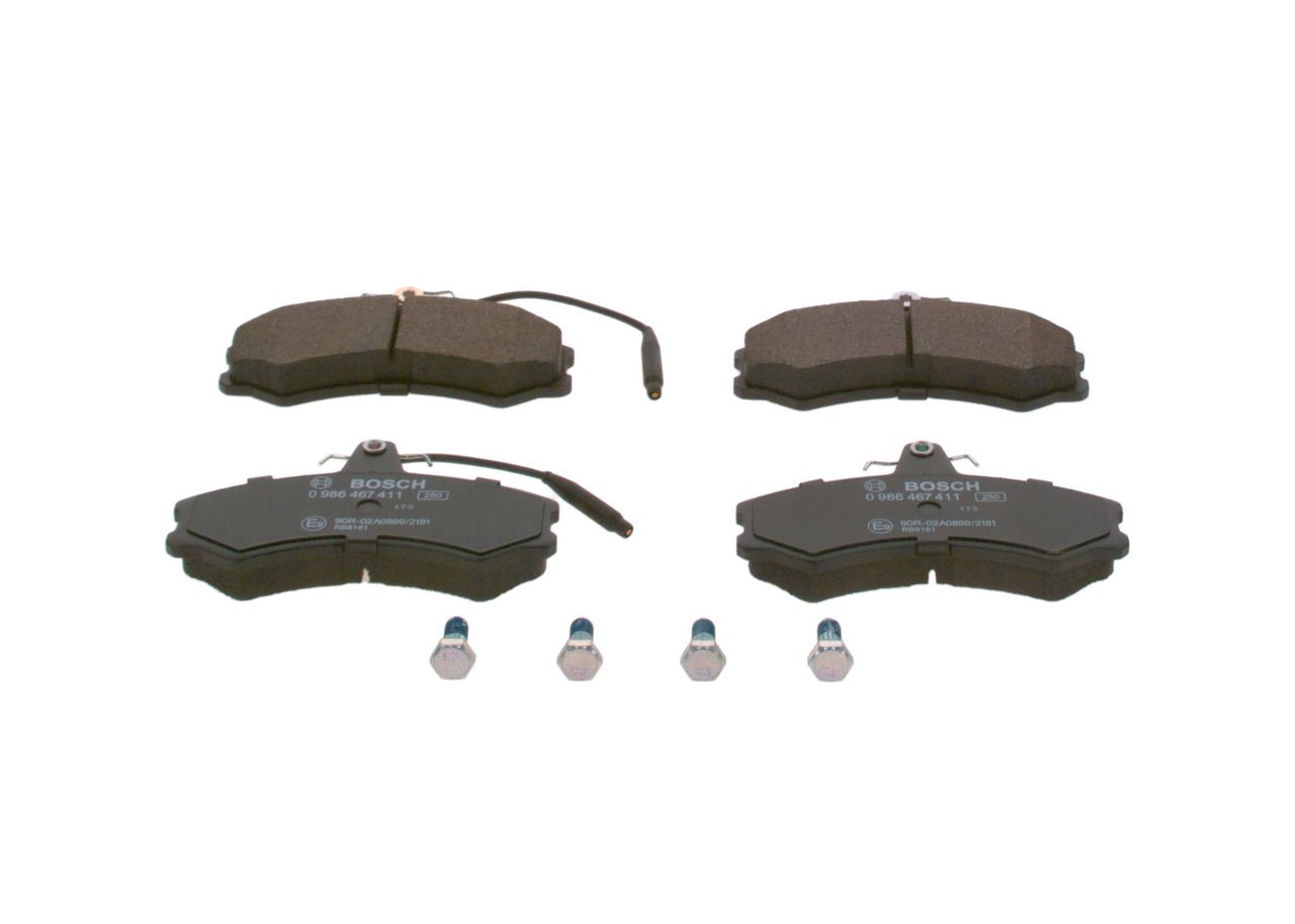 BOSCH 0 986 467 411 Brake pad set, disc brake