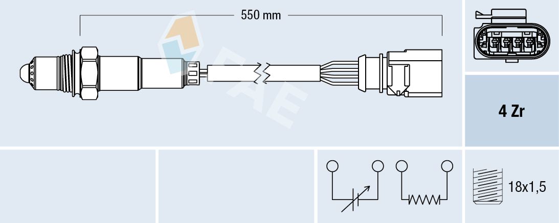 FAE 77439 Oxygen sensor