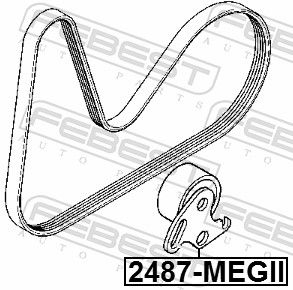 Tensioner Pulley, V-ribbed belt-1