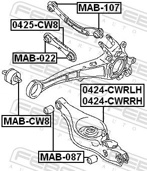 Control/Trailing Arm, wheel suspension-1