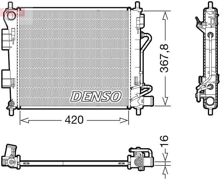 DENSO DRM41018 Radiator, engine cooling