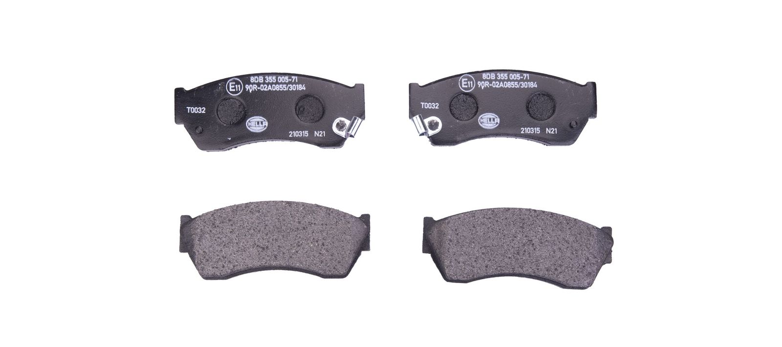 HELLA 8DB 355 005-711 Brake pad set, disc brake