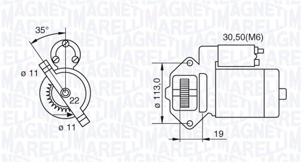 MAGNETI MARELLI 063280031010 Starter