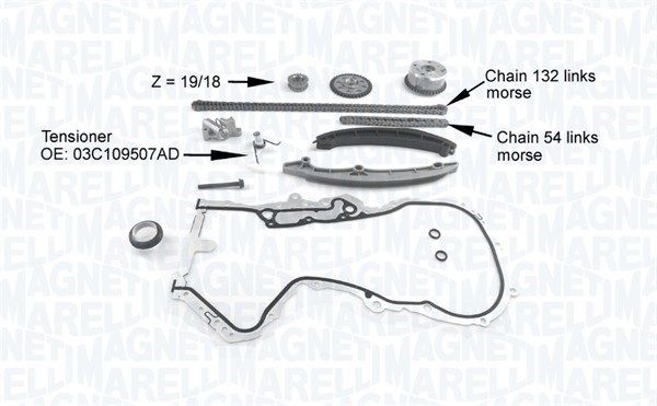 MAGNETI MARELLI 341500001220 Timing chain kit