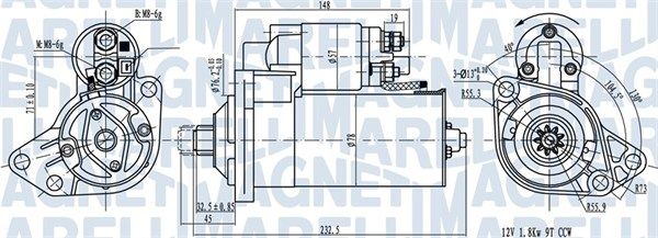 MAGNETI MARELLI 063720789010 Starter