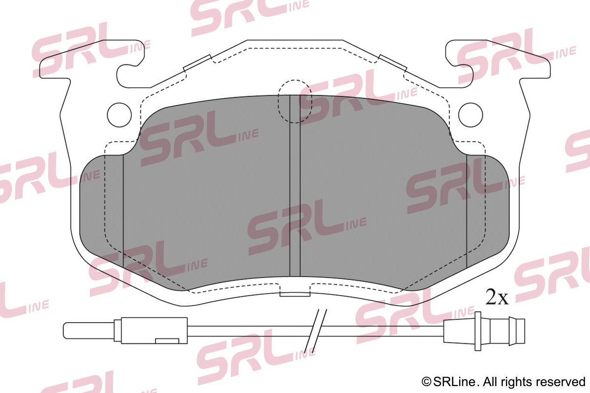 SRLINE S70-0391 Brake pad set, disc brake