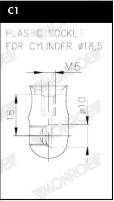 Gas Spring, boot/cargo area-1