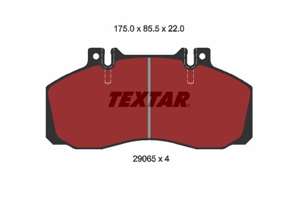 TEXTAR 2906504 Brake pad set, disc brake