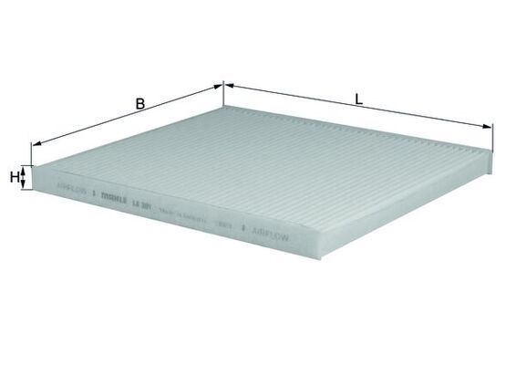 KNECHT LA 301 Filtras, salono oras