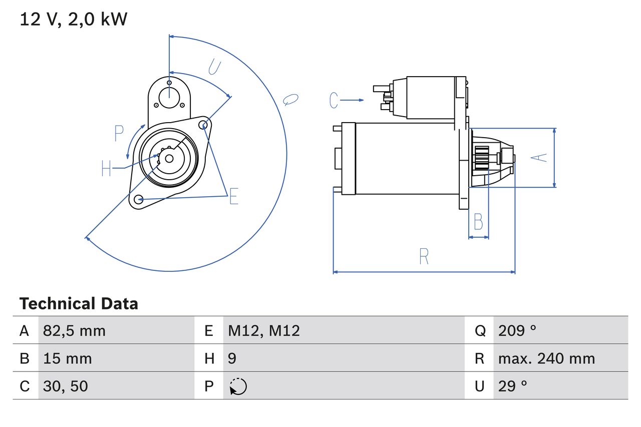 BOSCH 0 986 021 610 Starter