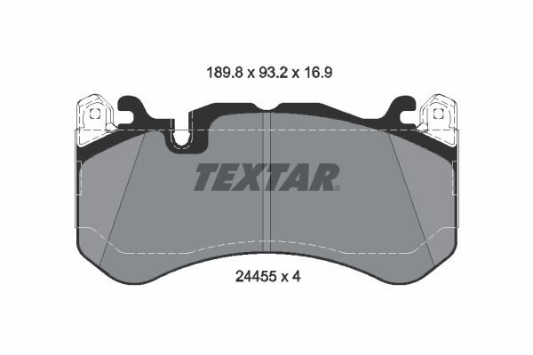 TEXTAR 2445505 Brake pad set, disc brake