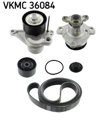 Water Pump + V-ribbed Belt Kit
