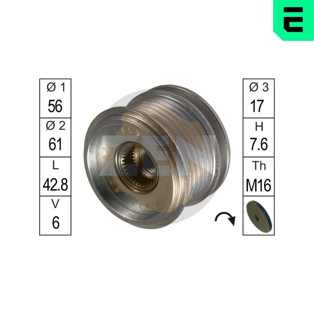 ERA ZN5377 Alternator freewheel clutch