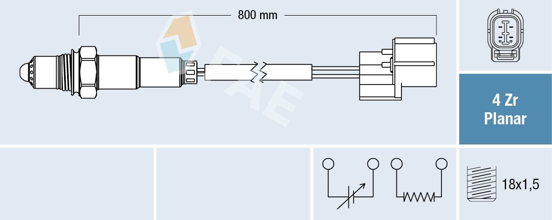 FAE 77599 Oxygen sensor