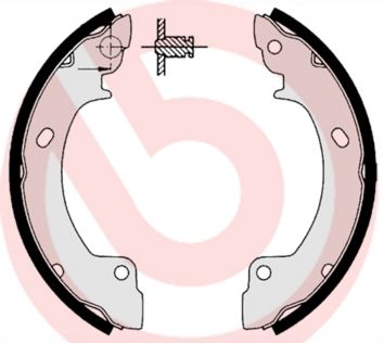 BREMBO S 30 506 Brake shoe set