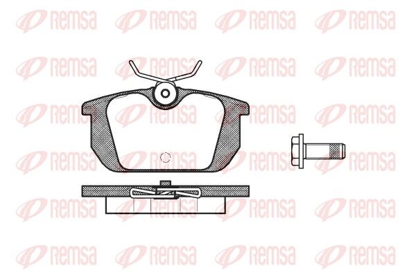 REMSA 0231.00 Brake pad set, disc brake