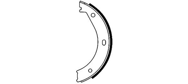 Brake Shoe Set, parking brake-1