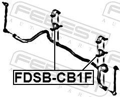 Mounting, stabiliser bar-1