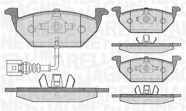 MAGNETI MARELLI 363916060132 Brake pad set, disc brake