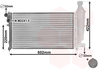 VAN WEZEL 09002116 Radiator, engine cooling