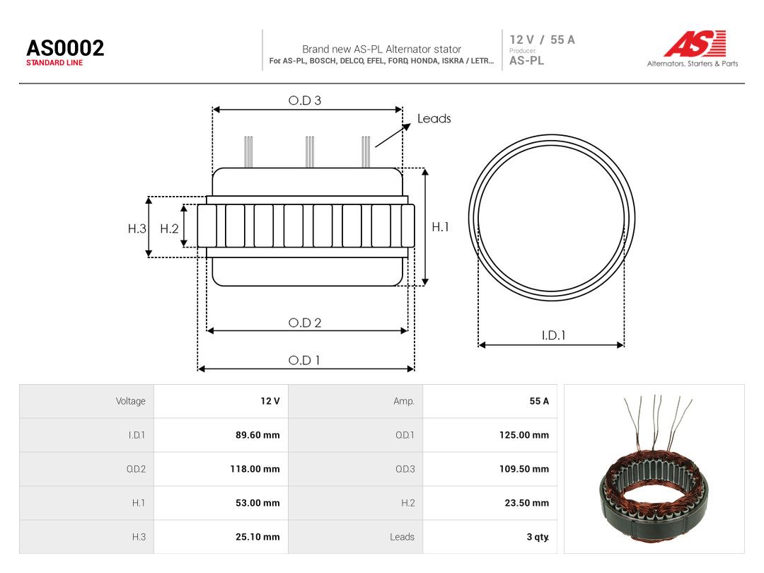 Stator, alternator-1