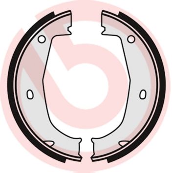 BREMBO S 06 508 Brake shoe set, parking brake