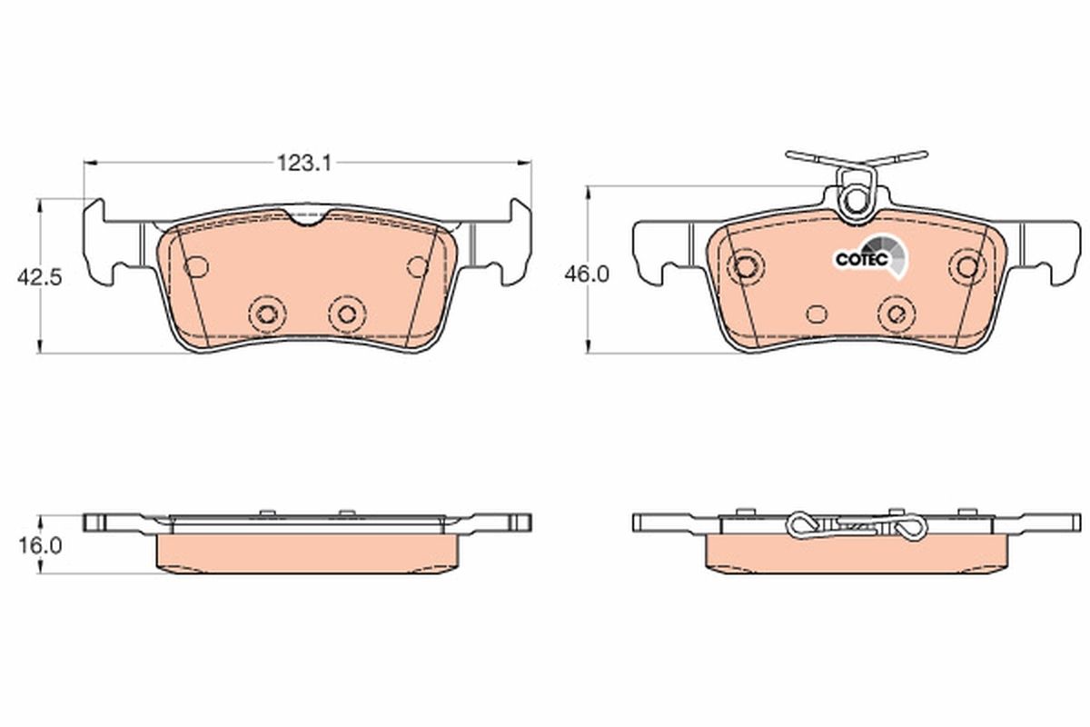 Brake Pad Set, disc brake-1