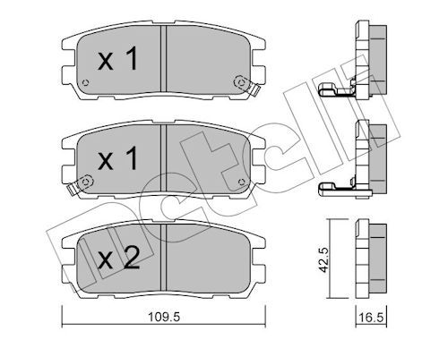 Brake Pad Set, disc brake-main