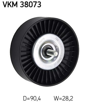 SKF VERTEVO VKM 38073 Deflection/guide pulley, v-ribbed belt
