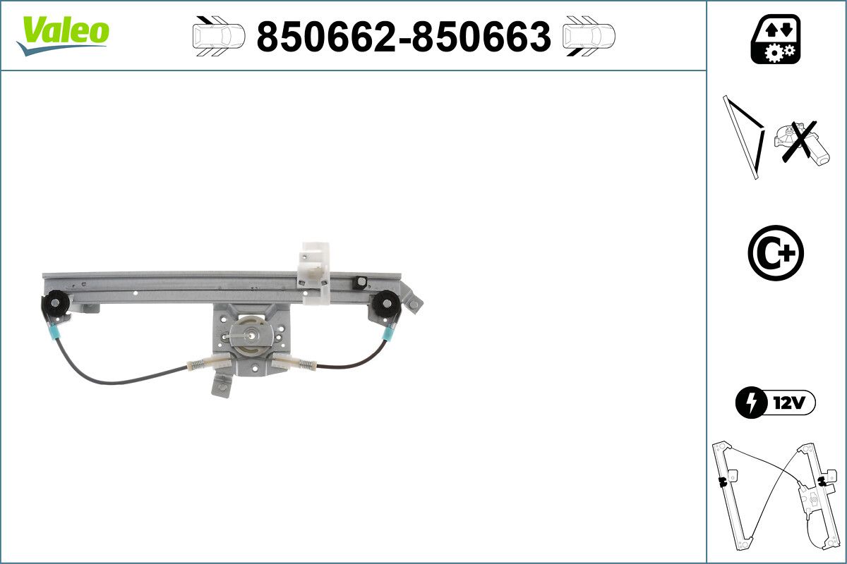 VALEO 850662 Window regulator