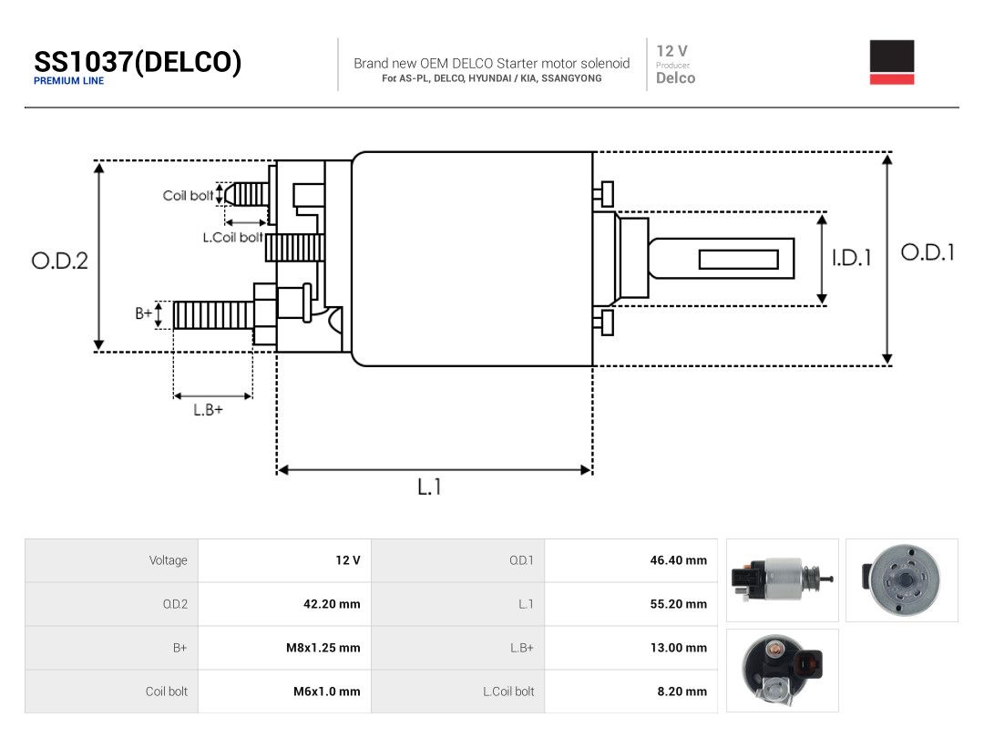Solenoid Switch, starter-3