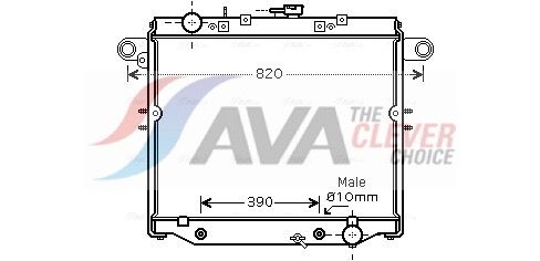 AVA CLEVER CHOICE TO2378 Radiator, engine cooling
