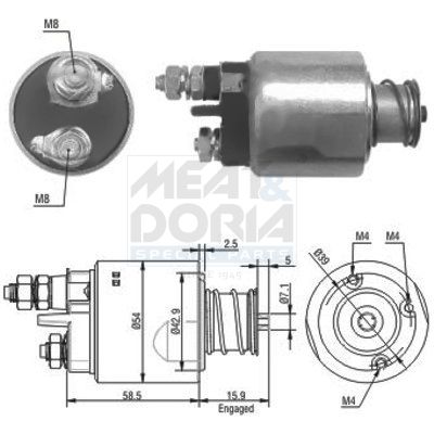 Solenoid Switch, starter