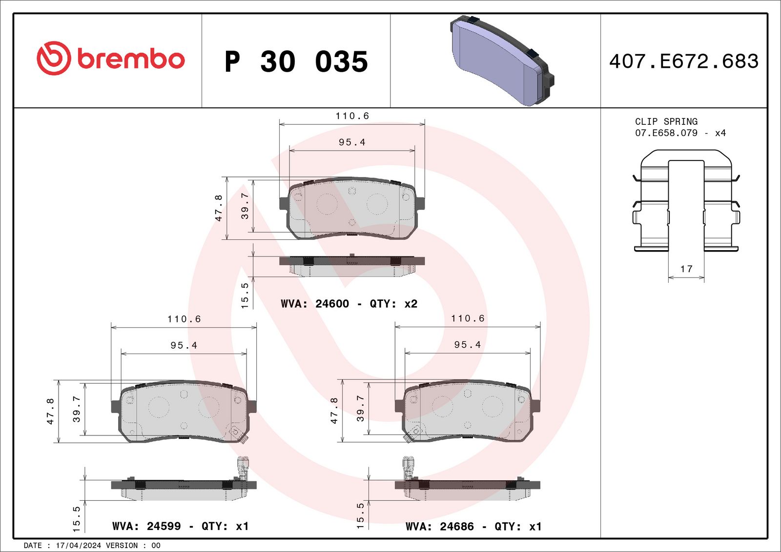 Brake Pad Set, disc brake-1