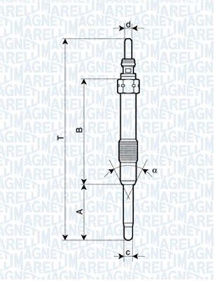MAGNETI MARELLI 062900053304 Glow plug