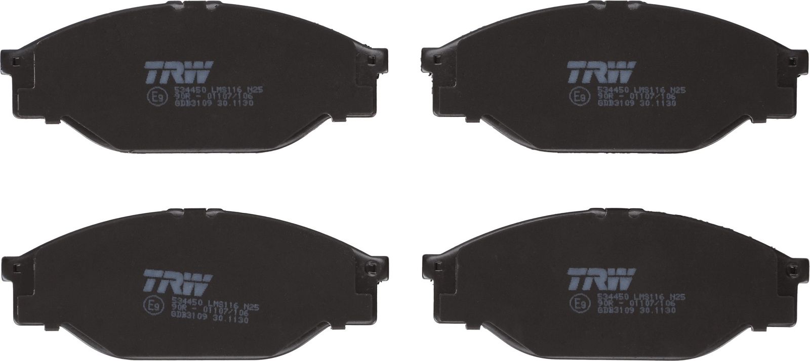 TRW GDB3109 Brake pad set, disc brake