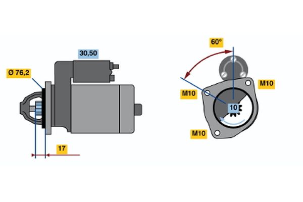 BOSCH 0 986 013 280 Starter
