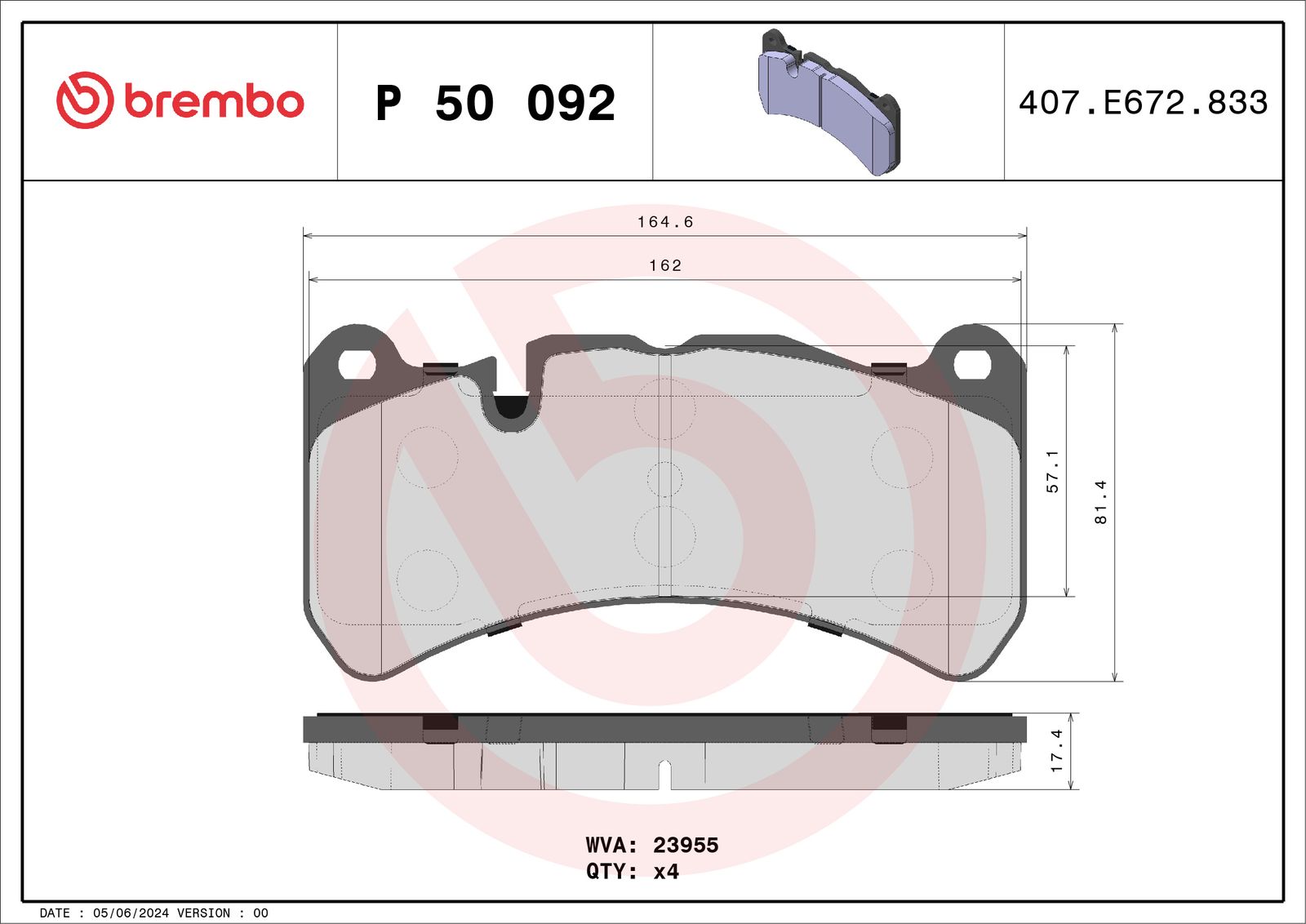 Brake Pad Set, disc brake-1