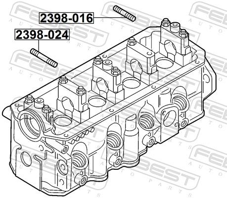 Bolt, exhaust manifold-1