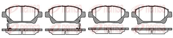 REMSA 0971.12 Brake pad set, disc brake