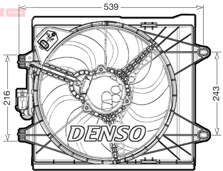 DENSO DER09286 Fan, engine cooling